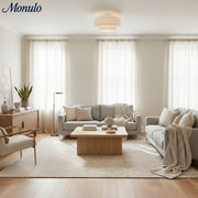 Dumora mehrstufige Stoff-Deckenleuchte – Sanfte, diffuse Beleuchtung für Hotels und Wohnräume